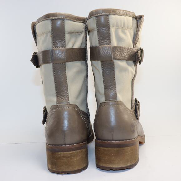 Timberland Apley Casual Boots Taupe Leather size 8.5 - Picture 4 of 6